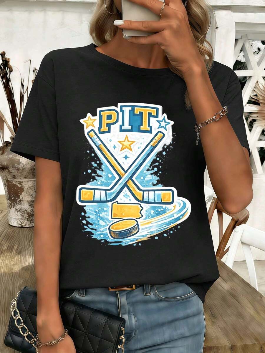 Women T-Shirts - Black - View 1