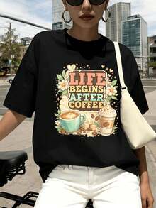 Women T-Shirts - Black - View 1