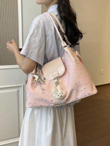 Women's Handbag, Minimalist And Elegant Style, With Large Capacity, Suitable For Autumn/Winter - Neon - View 3