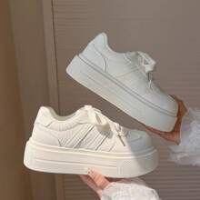 Women Skateboarding Shoes - Beige - View 5