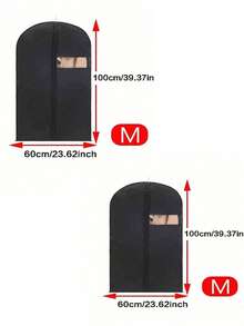 1/2pcs Travel Garment Protector Set Dust Cover Bag Hanging Long Garment Bag For Dresses Wardrobe Hanging Dress Dust Bag Household Clothes Dust Cover Thickened Down Jacket Storage Bag - Multicolor - View 16