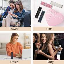 Muilsae AB10GR Leatherette Refillable Perfume Atomiser 5ml, Bottom Fill Perfume Bottle, Portable And Leak-Proof Suitable For Women And Men (Deep Grey) - 顏色F - 查看 7