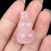 1pc 30x18mm Natural Gourd Shape Quartz Crystal Stone Beads For Diy Lucky Bracelet Necklace Jewelry Making Crafts - Multicolor - View 17