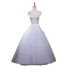 1pc Women's White Petticoat, Bridal Petticoat, Puffy Skirt Petticoat, Lolita Petticoat, Bridal Petticoat, Slip, Evening Dress Petticoat, Boneless Hard Yarn Petticoat, 4-Layer Mesh - Multicolor - View 2