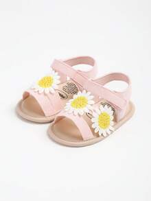 Cute Open Toe Sandals Suitable For Girls & Toddlers, Breathable Lightweight Non-Slip For Indoor & Outdoor Wear, Spring/Summer - Pink - View 4