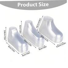 30Pcs PVC Transparent Shoe Support Foot Model, 8/9/10/12cm Reusable Plastic Shoe Stretcher Stand, Not Easy Deformed Shoe Display Holder - A - View 7