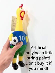 2026 New World Cup Star Style Screaming Chicken Squeaky Toy, Stress Relief Squeeze Toy For Pets And Boredom Relief - one-size - View 8