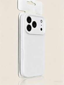 适用于 17 Pro Max、17 Pro、17 Air、17、16、15、14、13、12、11 Pro Max Plus 的高品质液态硅胶手机壳，触感柔软，亲肤防震保护套 - 純白色 - 查看 3