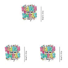 1pc/2pcs/3pcs Colorful Letter "REASON" Patch, Suitable For T-Shirt / Sweatshirt / Canvas Bag / Hat / Pillow - Multicolor - View 9