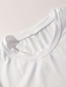 Camiseta con estampado de arma para hombre - Estilo casual de streetwear, camiseta de manga corta de cuello redondo, de moda para el verano - Blanco - Ver 3