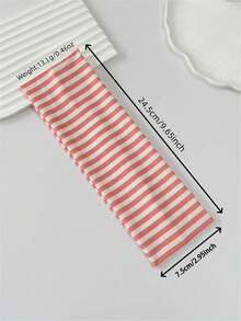 3pcs/4pcs/6pcs Women Fashion Sports Headbands Set, Striped Pattern, Suitable For Fitness, Running, Yoga, Sweat-Absorbing Hair Bands, Casual Hair Accessories, Daily Hairstyle Decoration - Multicolor - View 4