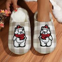 New Fashion Couple Indoor Slippers, Slip-On Comfortable Warm Quiet Animal Casual Fabric Home Slippers, Suitable For Spring, Autumn And Winter - Hot Pink - View 2