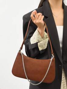 Borsa a tracolla vintage in pelle PU, borsa leggera per pendolari, borsa a spalla classica e portatile, adatta per adolescenti, donne, studenti universitari, donne d'ufficio. Ideale per ufficio, scuola, lavoro, affari, pendolarismo, shopping, appuntamenti, viaggi, attività all'aperto e altre occasioni, inoltre un ottimo regalo per le signore. - Multicolore - Visualizzare 9