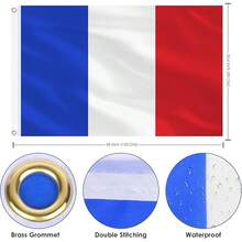 The French Flag (Mini Chain Flag - Hand-Cranked Flag) Is Used For Patriotic Activities. It Includes French Rope Flags For Events Such As Independence Day, Sports, Bars, Large Conferences, Schools, Indoor And Outdoor Decorations. - View 14
