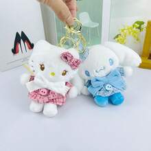 1 pieza Muñeco de peluche Sanrio - Kuromi, My Melody, Hello Kitty, Cinnamoroll Juguetes de peluche suaves para niños, Peluches de personajes de dibujos animados lindos, Regalo de cumpleaños, Decoración de habitación, Juguetes de peluche coleccionables - Multicolor - Ver 9