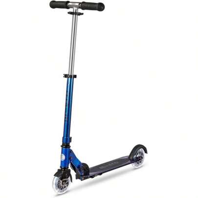 Micro Scooters Micro LED Children's Scooter Handlebar Adjustable Light Up Wheels Foldable 5-12yrs Boys Girls