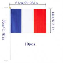 The French Flag (Mini Chain Flag - Hand-Cranked Flag) Is Used For Patriotic Activities. It Includes French Rope Flags For Events Such As Independence Day, Sports, Bars, Large Conferences, Schools, Indoor And Outdoor Decorations. - View 15
