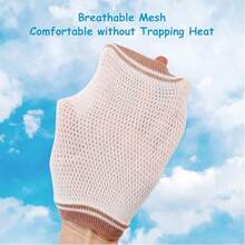 1 Paar Baby Krabbel Knieschoner, besticktes Design, rutschfestes atmungsaktives Mesh-Gewebe, geeignet für Kinder von 0-3 Jahren zum Krabbeln, Laufen, für Aktivitäten drinnen/Outdoor und rutschfesten Schutz - Verschiedenfarbig - Übersicht 8