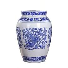 景德镇陶瓷骨灰罐，双盖，丧葬骨灰容器，小/中/大号骨灰盒，长寿盒 - 彩色 - 查看 15