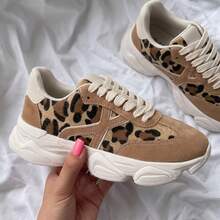 Women's Modern Platform Sneakers, Comfortable For Everyday Casual Wear, Stylish, Vacation, Lace-Up, Party, Office, Outdoor - 盎司 - 查看 7