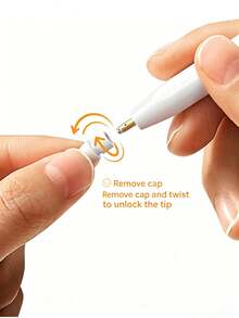 Eight Nibs Packed In A Transparent Box. Replacement Tip Compatible With Apple Pencil 1st/2nd Generation Stylus Nib Special Tip For IPad Stylus Capacitive Pen - White - View 7