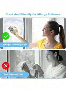 8pcs/4pcs/1pc Reusable Home Sponge Cleaning Tools - Magic Sponge Vacuum Cleaner, Suitable For Cleaning Blinds, Glass, Substrate, Vents, Mirrors, Window Tracks, Essential For Kitchen, Home, Bathroom, Cleaning Tools, - A - View 8