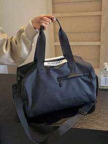CKDX 1 pieza Bolsa deportiva y de fitness, con compartimento seco y húmedo, bolsa de entrenamiento y natación para mujeres, de gran capacidad - Negro - Ver 5