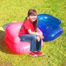 Tumbonas inflables, sofá de aire, silla inflable, accesorios de juego al aire libre, asiento portátil de viaje para acampar en la playa para niños - Rosa S - Ver 1
