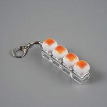 Soft Bread Keyboard Keychain Stress Relief Toy Caramel Bread Keyboard Stress Relief Toy - Crisp Sound, Stress-Relieving Clicky Toy Keychain, Quiet Anxiety Toy For Adults Work, Travel, Home - Relieve Anxiety, Improve Focus, Desk Decor, Party Favors, Christmas And Birthday Gifts - Multicolor - View 11