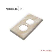 1pc Fashionable Pattern Printed Switch Panel, Suitable For Bedroom, Kitchen And Living Room Decoration, Easy Installation, Durable 2D Flat Design - Multicolor - View 9