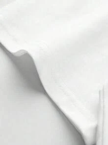Casual Short-Sleeved, Crew-Neck T-Shirt With A Print, Ideal For Summer. Suitable For Children And Teenagers. Breathable And Sweat-Wicking. - 藍白色 - 查看 6