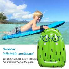 Flotador inflable con forma de fruta con mango, juguete de agua de dibujos animados para niños, Fiesta EN LA Piscina al aire libre, suministros de natación inflables - Rojo - Ver 5