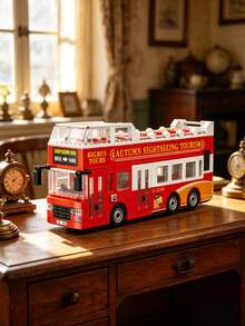 Luxury Modular Building Toy, 18+ Adult Bus Model Building Block Set, This Car Model Combines Luxury Modular Design With Therapeutic Play, Featuring Stunning Bedroom Decor Effect, Perfect For Solo Relaxation Or Couple Interaction, A Thoughtful Personalized Gift Integrating Decoration, Play And Stress Relief, Satisfying To Complete - Multiple Colors - View 4
