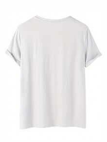 Talla Grande Premium - Camiseta de Mujer, Tema de la Suerte - Ropa Casual de Primavera/Verano, Diseñada con Cartas de Póker, Dados y Fichas - Tejido Ligero 171G/M² - Lavable a Máquina - Blanca, Uso Diario |   Camisetas Casuales Temáticas |   Superficie brillante, camiseta de mujer ecológica - Blanco - Ver 3