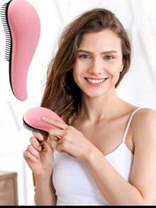 3/2/1 Stück Set Dual-Farben Magie Griff Kamm, Anti-Statik Kopfhaut Massage Bürste, Entwirrungs Dusche Massage Kamm, Salon Styling Bürste, weiche Zähne, sanfte Kopfhautpflege, Entwirrungs-/Shampoo Bürste - A - Übersicht 10