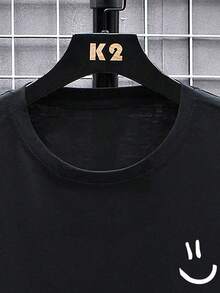 Manfinity Homme Men's Plus Size Cartoon Print T-Shirt - Black - View 4