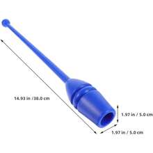 2pcs Rhythmic Gymnastics Stick Clubs Gymnastics Training Equipment 35cm Length - Blue - View 4