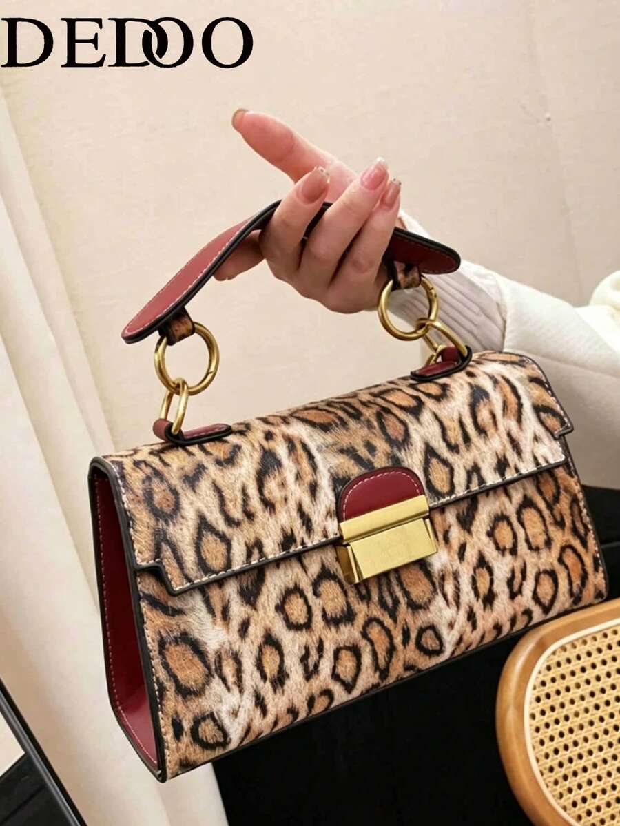 High-End Chic Luxury Snake Skin Pattern Versatile Handbag, Shoulder Bag With Underarm Lock (Random Snake Skin Pattern)