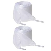 Sneakers Skate Shoes Boots Sport Shoes; Flat Snow Yarn; White; 47-Inch Extra-Long Durable Fashion Laces - 白色 - 查看 1