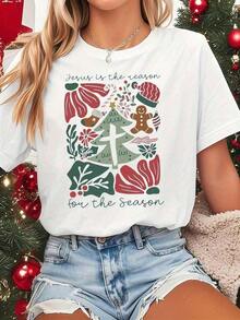 Plus Size 100% Cotton T-Shirt With "Happy To See Your Face" Print, Teacher T-Shirt With Apple, Back To School T-Shirt For Elementary School Teacher, Cute T-Shirt For Kindergarten Teacher, Y2K T-Shirt. - 黑色 - 查看 10