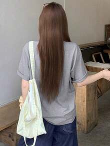 Summer Off-Shoulder T-Shirt - 紅色 - 查看 5