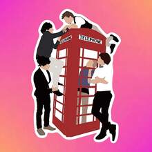 50pcs 1D Band Waterproof Stickers, Suitable For Laptop, Luggage, Skateboard Decoration - Multicolor - View 2