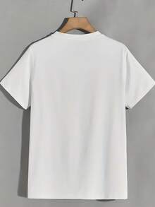 Camiseta Gráfica de Vaquero Occidental para Hombre - Azul Marino con Estampado BOOTS ON THE GROUND - 100% de Tejido Grueso para Atuendos Casuales de Uso Diario y Temáticos del Oeste - Camiseta de Verano de Corte Regular, Camisetas Occidentales, Diseño de Estampado Atrevido, Ropa Casual Duradera, Ropa de Exterior - Camiseta de manga corta - Blanco - Ver 2