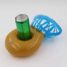Anillo de diamante, juguetes inflables, portavasos flotante, Fiesta EN LA Piscina, natación al aire libre de verano, juguetes acuáticos inflables, portavasos para bebidas - Juego de 5 piezas - Ver 6