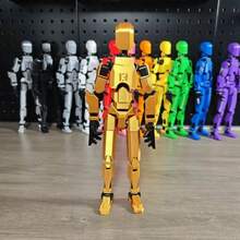 (Montaje completo) 13 figuras de acción Titan Robot Shapeshift móvil multiarticulado T13 figuras de robot de la suerte de acción juguetes regalo para niños - alas blancas - Ver 1