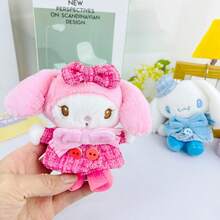 1 pieza Muñeco de peluche Sanrio - Kuromi, My Melody, Hello Kitty, Cinnamoroll Juguetes de peluche suaves para niños, Peluches de personajes de dibujos animados lindos, Regalo de cumpleaños, Decoración de habitación, Juguetes de peluche coleccionables - Multicolor - Ver 6