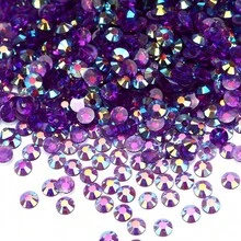 ICIQ 3mm 4mm 5mm 多色不加熱樹脂珍珠 透明 AB 平底樹脂水晶 DIY 裝飾石 水晶珠飾水鑽 - 4mm 12500pcs - 查看 15