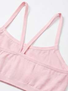 6pcs/Set Girls' Casual Fashion Unpadded Camisole Bras And Minimalist Seamless Comfortable Briefs Set - Multicolor - View 8