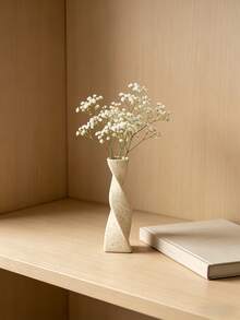 1pc Geometric Twisted Vase, Minimalist Yet Creative Geometric Rotating Vase, Suitable For Home, Living Room, Desk And Foyer Decor - Distortion - View 2