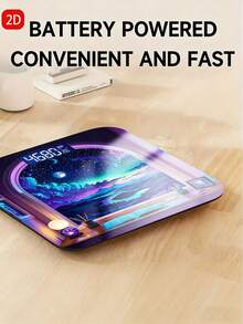 Digital Body Weight Scale With One-Touch Measurement Technology, Thickened Tempered Glass LED Bathroom Scale, Digital Weight Loss Scale Gift - Multicolor - View 6